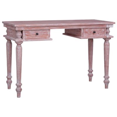 vidaXL Písací stôl 115x50x78 cm masívne mahagónové drevo