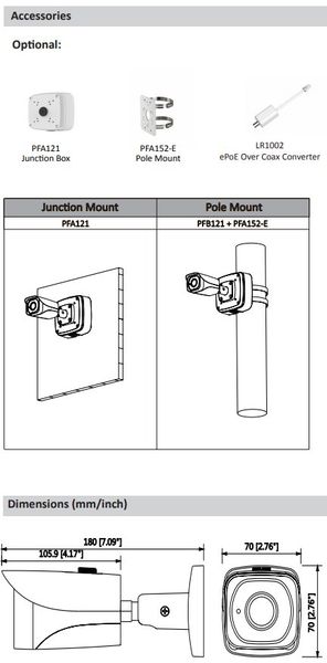 Dahua IP kamera IPC-HFW4231EP-SE-0360B