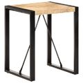 vidaXL Jedálenský stôl 60x60x75 cm masívne surové mangovníkové drevo
