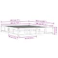 vidaXL Posteľný rám 180x200 cm Super King masívne drevo
