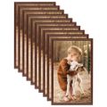 vidaXL Fotorámiky na stôl, koláž 10 ks, hnedé 10x15 cm, MDF