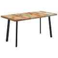 vidaXL Jedálenský stôl, nohy v tvare V 180x90x77 cm, recyklovaný masív