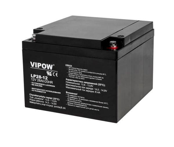 Batéria olovená 12V 28Ah VIPOW BAT0230