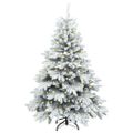 vidaXL Umelý vianočný stromček s 150 LED-i Biela 120 cm PE a PVC