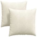 vidaXL Vankúše na pohovku 2 pcs Krémová 60 x 60 cm Kordúrová tkanina
