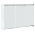 vidaXL Komoda vysoký lesk biela 102x33x75 cm kompozitné drevo