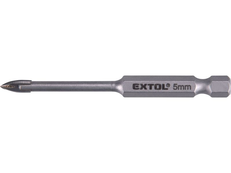 Vrták na sklo a keramiku karbidový, O 5mm EXTOL-PREMIUM