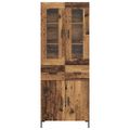 vidaXL Highboard 2 ks Staré drevo 69,5 x 34 x 180 cm Kompozitné drevo