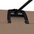 vidaXL Kempingové ležadlo 180x60x19 cm, látka oxford, oceľ, sivohnedé