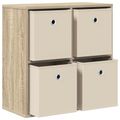 vidaXL Servírovacia skriňa Sonoma dub 59,5 x 27 x 57 cm