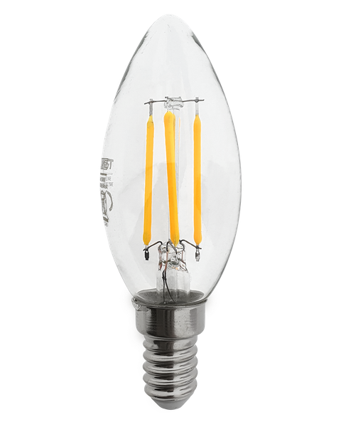 Dekoračná LED žiarovka FILAMENT Trixline 5W 600lm C35 E14 teplá biela