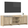 vidaXL TV skrinka 130 x 33 x 47 cm Dub sonoma Kompozitné drevo