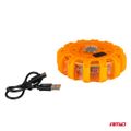 Núdzové svietidlo LED 12SMD+3SMD 650mAh AMiO-04829