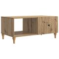 vidaXL Konferenčný stolík Dub artisan 90 x 50 x 40 cm Kompozitné drevo