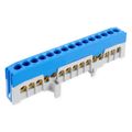 Mostík N 15-F2 (svorkovnica 15x16mm2), zakrytý IP20, modrý, 63A, na DIN /2020272