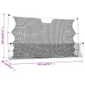vidaXL Futbalová odrazová sieť čierno-žltá 183x85x120 cm polyester