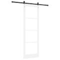 vidaXL Posuvné dvere ORKDAL Biela a čierna 78 x 232 cm
