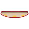 vidaXL Samolepiace schodové rohože 15 ks 80 x 24,5 x 3,5 cm Červená