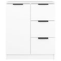 vidaXL Komody 2 ks biele 60x30x70 cm spracované drevo