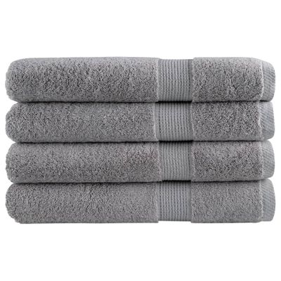 vidaXL Prémiové uteráky do sauny SOLUND 4 ks sivé 80x200 cm 600 g/m2