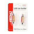 LED CANBUS 4014 12SMD Festoon C5W C10W C3W 36mm White 12V/24V