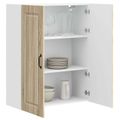 vidaXL Dvierka na umývačku Kalmar Sonoma dub 80 x 31 x 100 cm