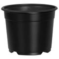 vidaXL Kulatý kvetináč 100 ks Čierna Ø 10 x 8 cm Plast