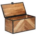 vidaXL Úložný box 60x30x30 cm masívna akácia a železo