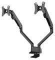 Neomounts FPMA-D750DBLACK2/Držák displeje/na stůl/10-32"/svorka/VESA 100X100/nosn. 2x8kg/plynový píst/2 displeje/černý Držák, VESA, stolní, pro 2 ploché monitory, úhloprícka 10"-32", náklon, otácení, rotace, nosnost 16kg, cerný