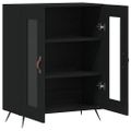 vidaXL Komoda čierna 69,5x34x90 cm kompozitné drevo