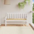 vidaXL Podložka na záhradnú lavičku béžová melanž 150x50x7cm látka