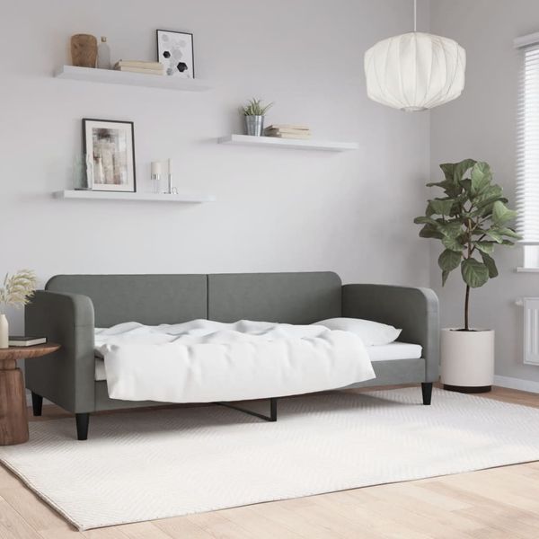 vidaXL Posteľný rám tmavosivý 80x200 cm látka