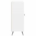 vidaXL Servírovacia skriňa Biela s vysokým leskom 66 x 34,5 x 90 cm