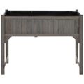 vidaXL Vyvýšený záhon so skleníkom 110x54x120 cm masívne jedľové drevo