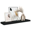 vidaXL Plávajúca nástenná polica, čierna 90x23,5x3,8 cm, MDF