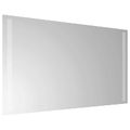 vidaXL Zrkadlo do kúpeľne s LED Priehľadná 70 x 40 cm tvrdené sklo