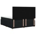 vidaXL Posteľ boxspring s matracom Čierna 180 x 200 cm Látka