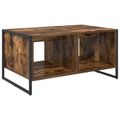 vidaXL Konferenčný stolík Dymová dub 80 x 50 x 40 cm Kompozitné drevo