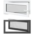 vidaXL Otočné a sklopné okno do suterénu RISOR 100 x 50 cm PVC a sklo