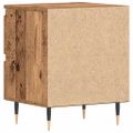 vidaXL Nočný stolík 2 ks Staré drevo 40 x 35 x 50 cm Kompozitné drevo