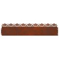 vidaXL Obrubníky trávnika 20 ks 103 x 0,05 x 22 cm Hrdzavý
