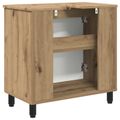 vidaXL Kozmetický stolík do kúpeľne Dub artisan 60 x 35 x 60 cm