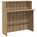 vidaXL Recepčný stôl dub artisan 100x50x103,5 cm kompozitné drevo