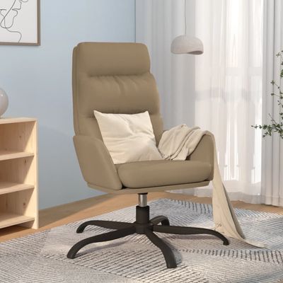 vidaXL Relaxačné kreslo kapučínové umelá koža
