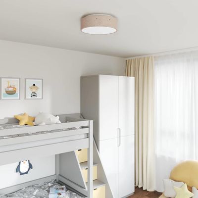 vidaXL Stropná lampa so bodmi Sivohnedá 38 x 38 x 13,5 cm látka