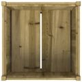 vidaXL Záhradný kvetináč 70x70x70 cm impregnovaná borovica