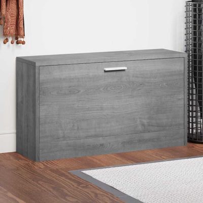 vidaXL Lavica na topánky sivá sonoma 80x24x45 cm spracované drevo