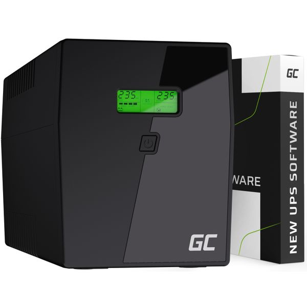 UPS05EU Green Cell UPS 2000VA 1200W Power Proof s LCD displejom 6× IEC