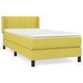 vidaXL Boxspring posteľ s matracom zelená 100x200 cm látka
