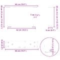 vidaXL Nohy konferenčného stolíka v tvare V, 2 ks, biele, 50 x (30-31,3) cm, oceľové